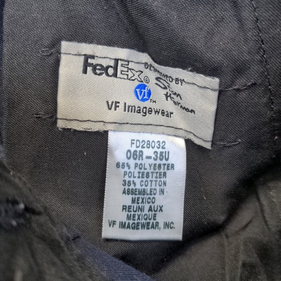 FedEx Stan Herman Women's Reflective Uniform Pants Blue Size 6_35U - Picture 8 of 10